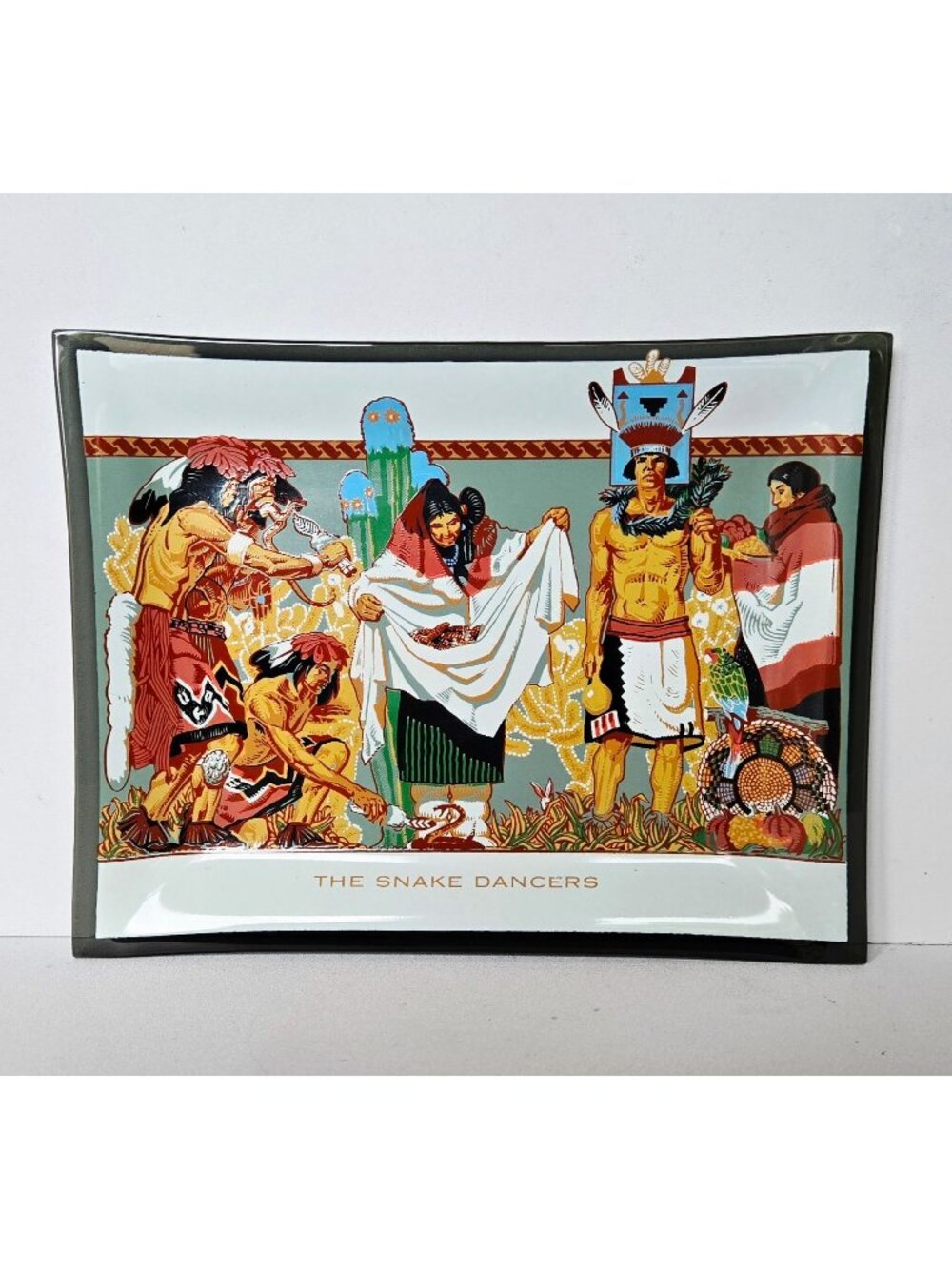 Datus Hopi Mural Design First National Bank Of Arizona Vintage Art Plate